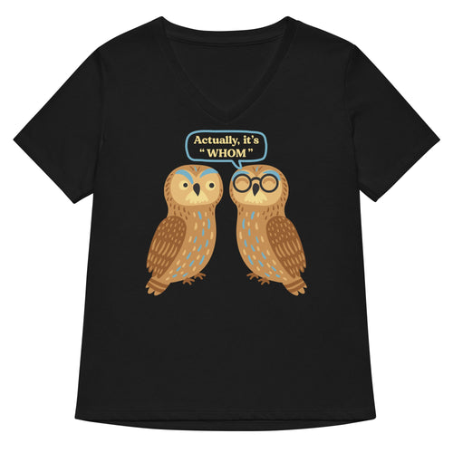 Actually, It's Whom Women's V-Neck Tee product image 1