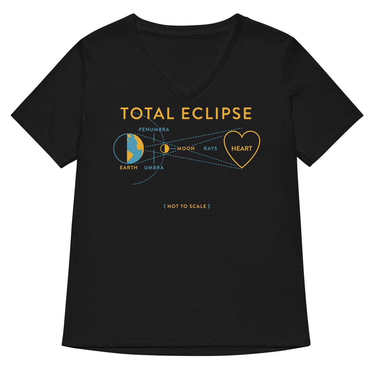Total Eclipse Of The Heart Women's V-Neck Tee product image 1
