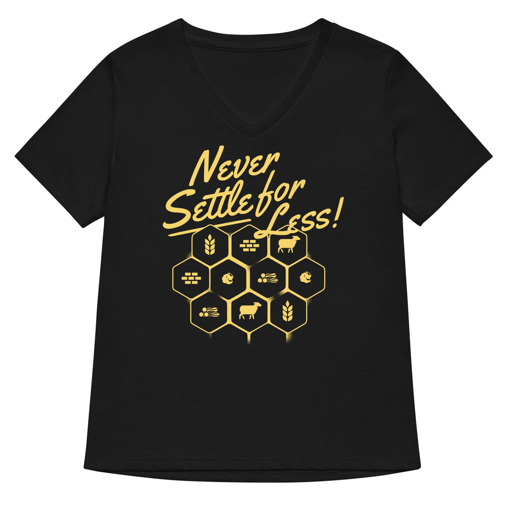 Never Settle For Less Women's V-Neck Tee product image 3