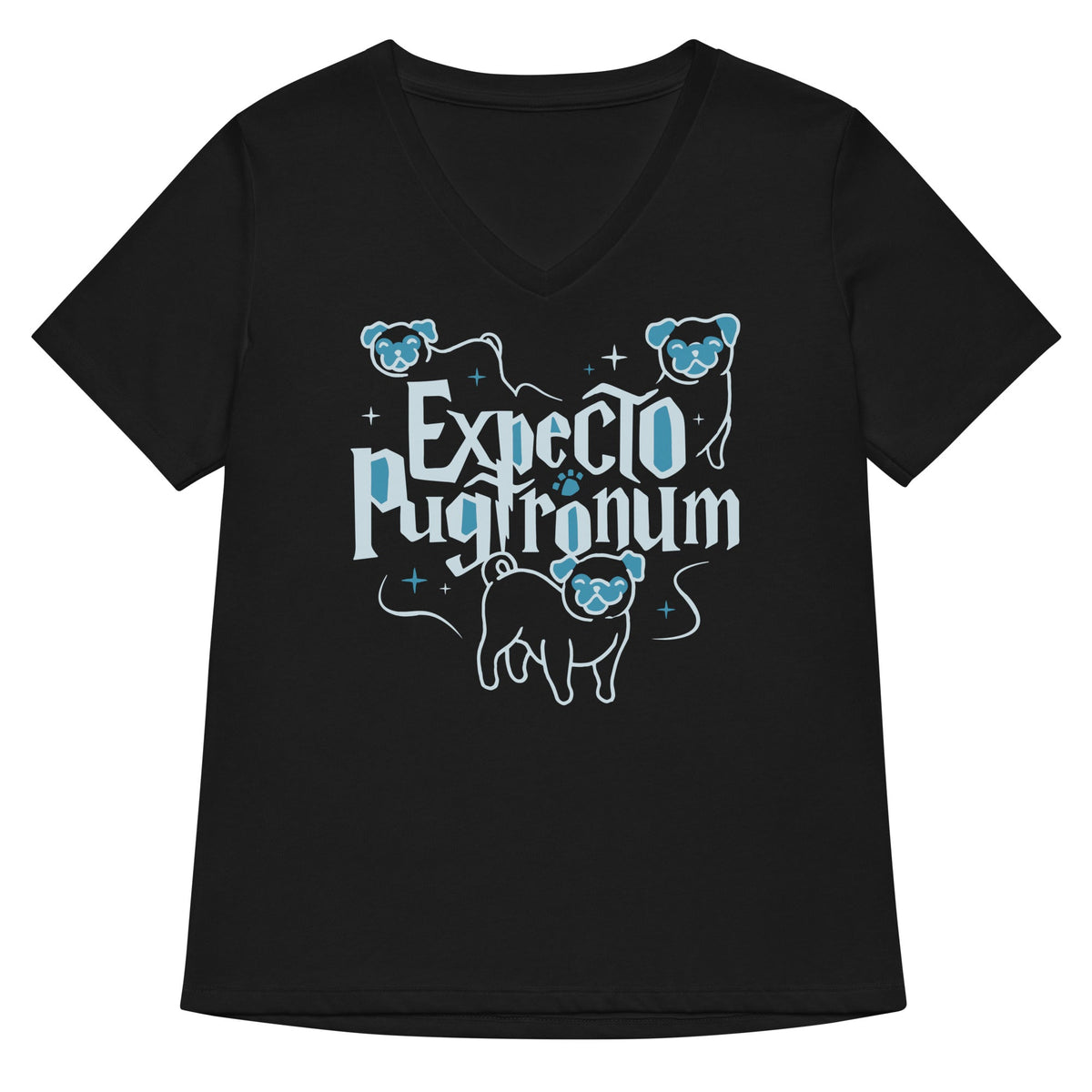 Expecto Pugtronum Women's V-Neck Tee product image 2