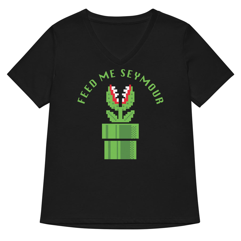 Feed Me Seymour Women's V-Neck Tee product image 3