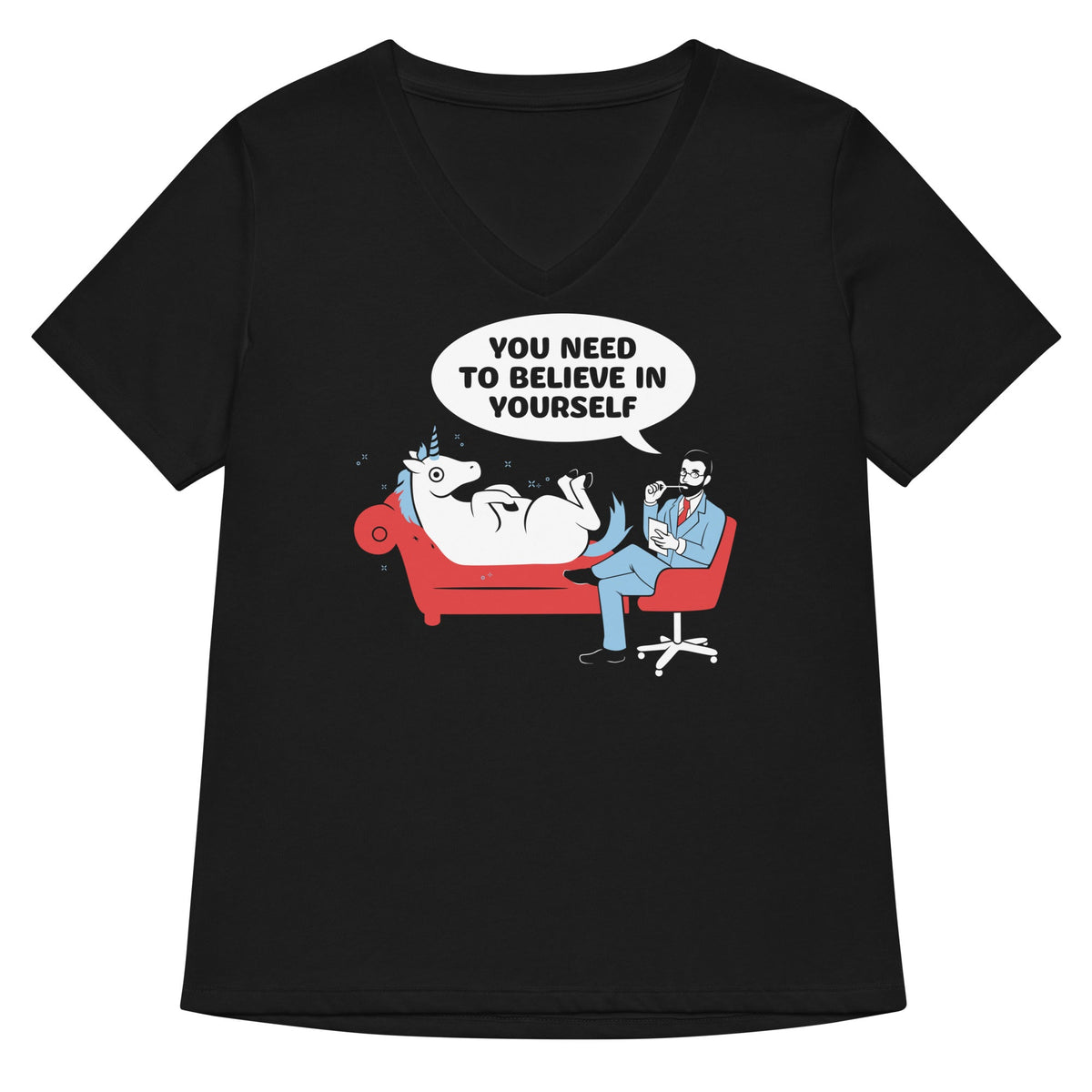 You Need To Believe In Yourself Women's V-Neck Tee product image 1