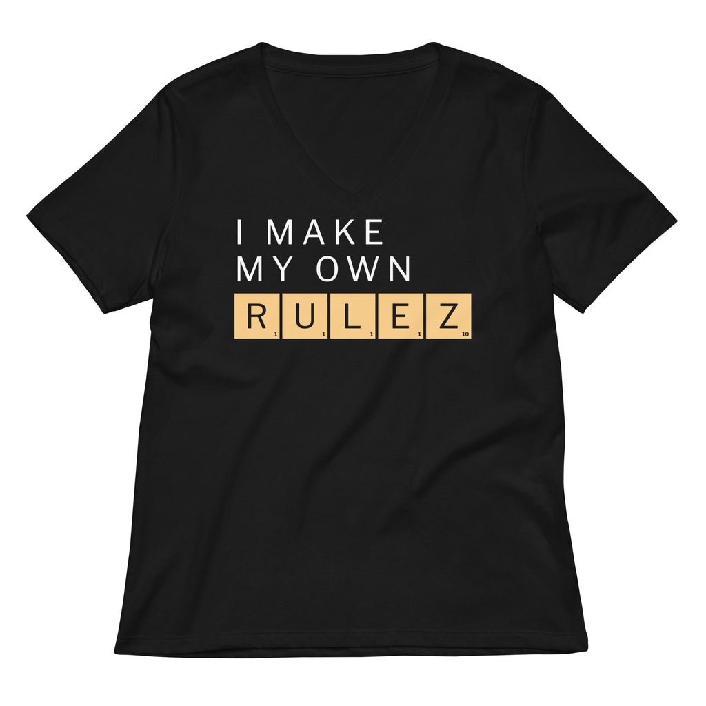 I Make My Own Rulez Women's V-Neck Tee product image 2