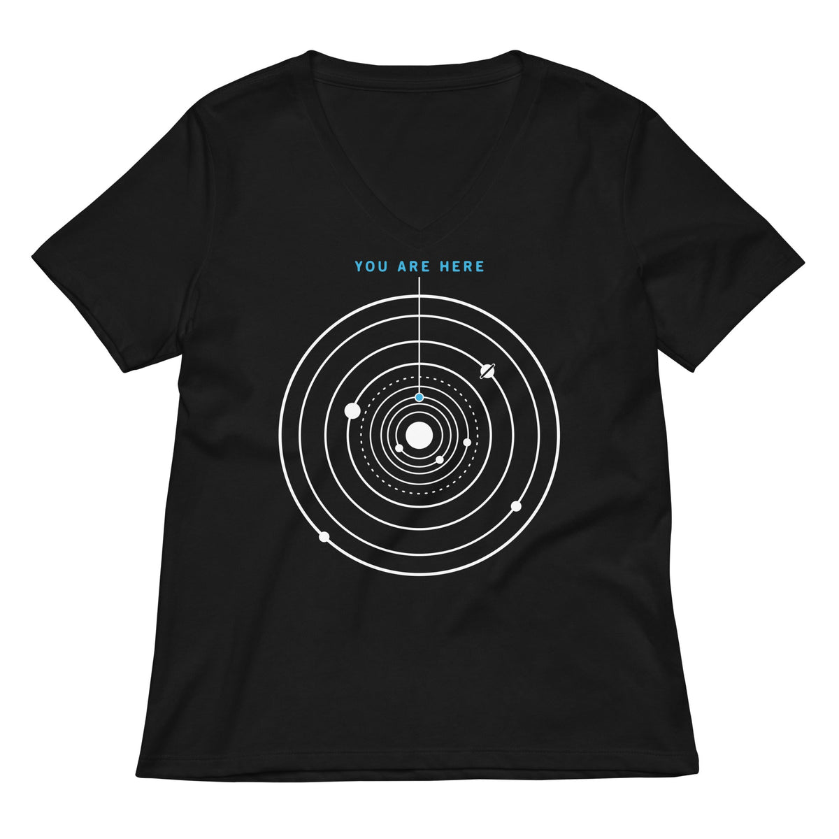 You Are Here Women's V-Neck Tee product image 3