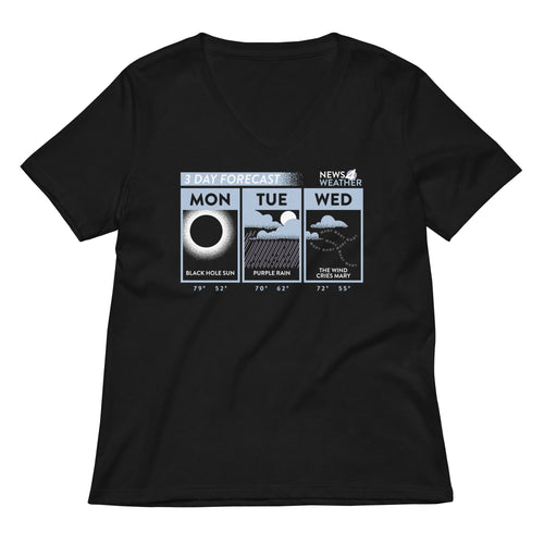 3 Day Forecast Women's V-Neck Tee product image 1