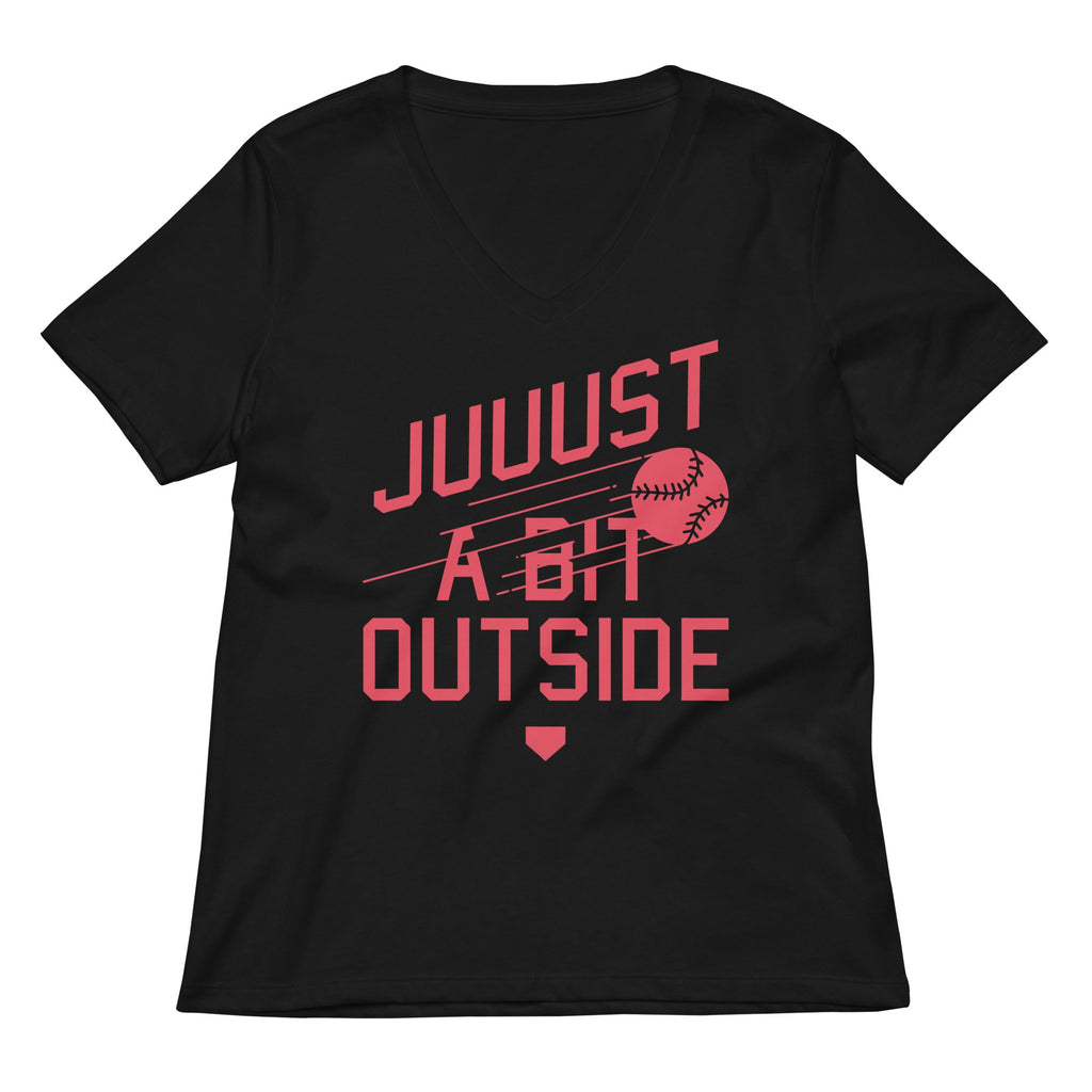 Just A Bit Outside Women's V-Neck Tee product image 1