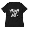 Normal People Are Weird Women's V-Neck Tee product image 1