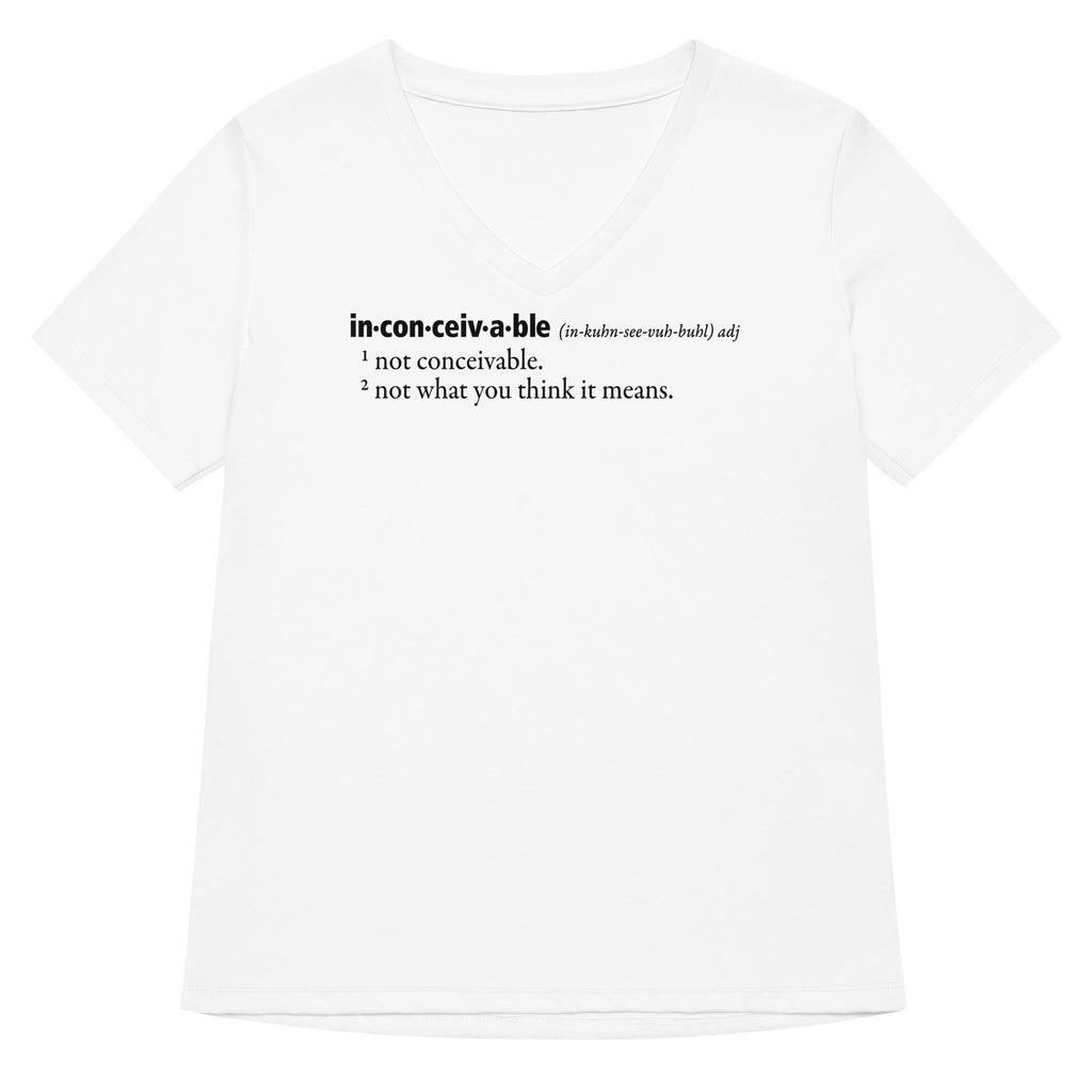 Inconceivable Definition Women's V-Neck Tee product image 1