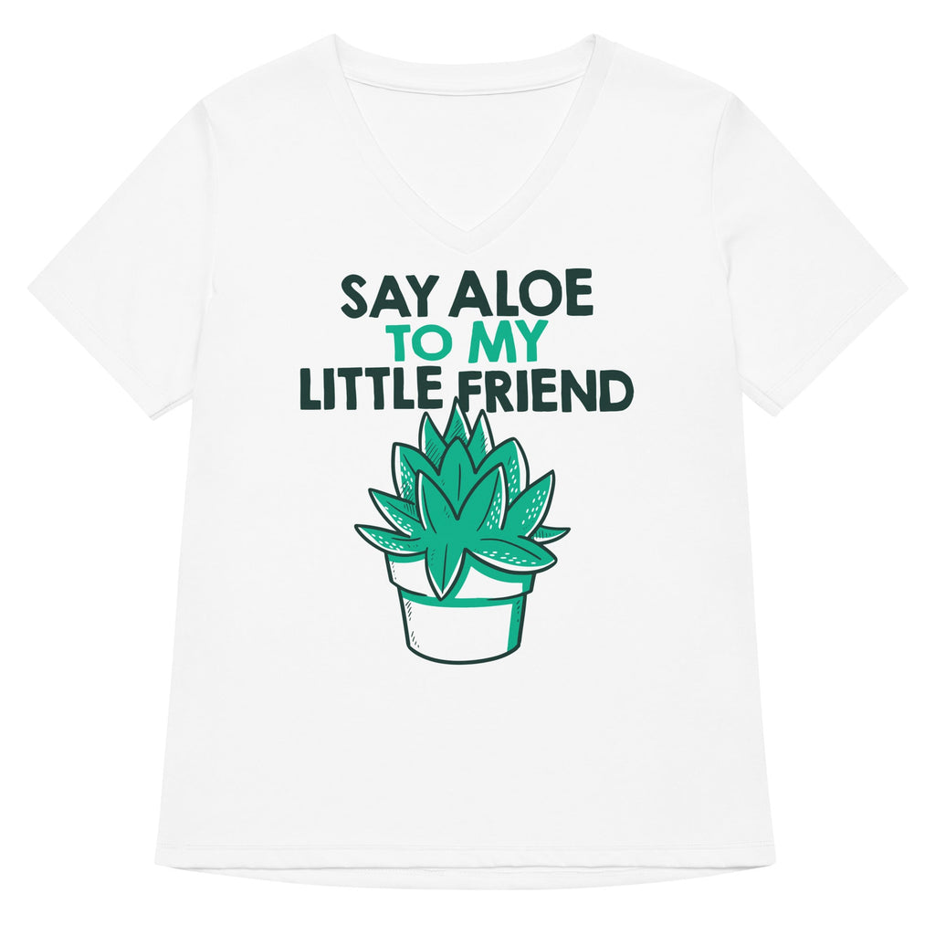 Say Aloe To My Little Friend Women's V-Neck Tee product image 1