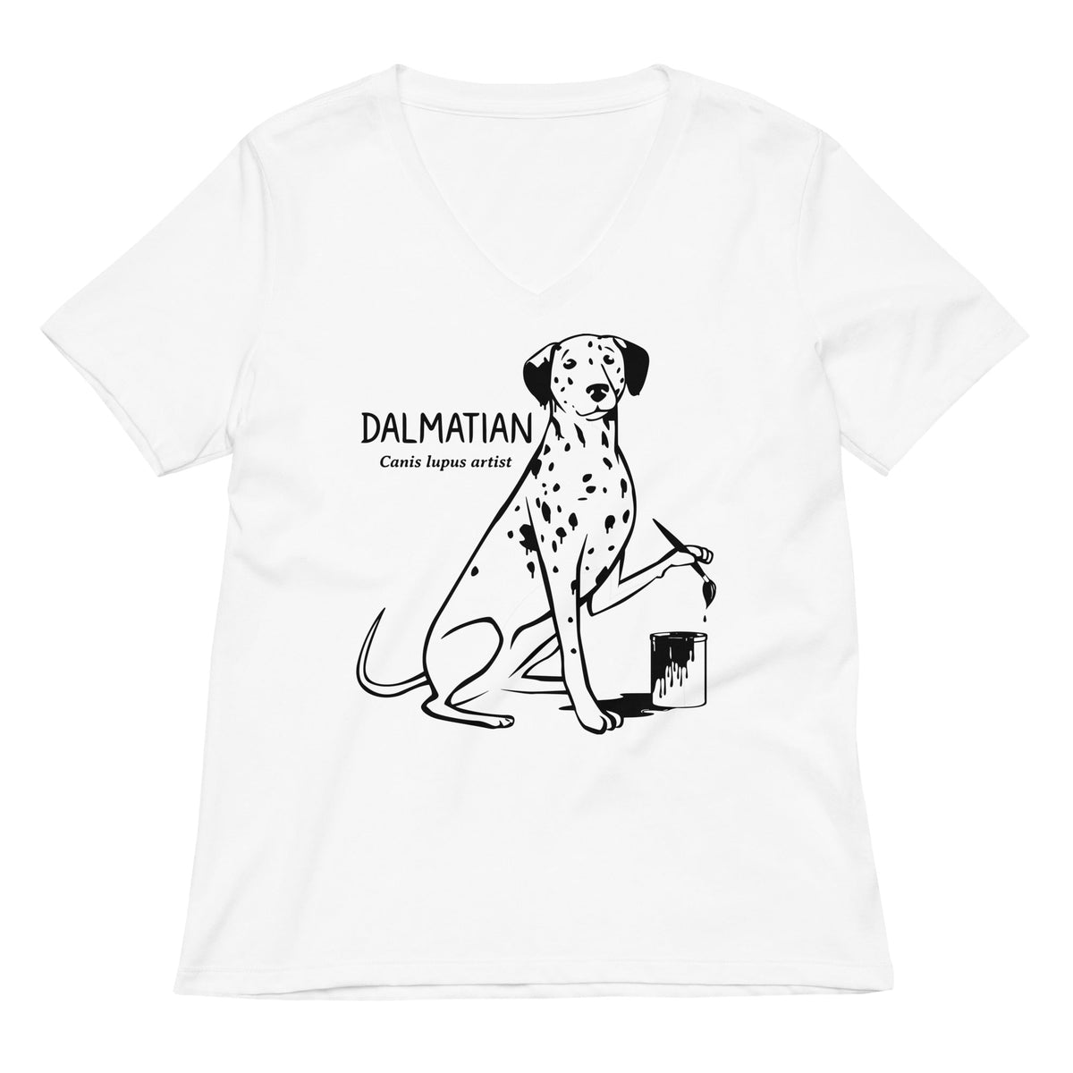 How Dalmatians Are Made Women's V-Neck Tee product image 3
