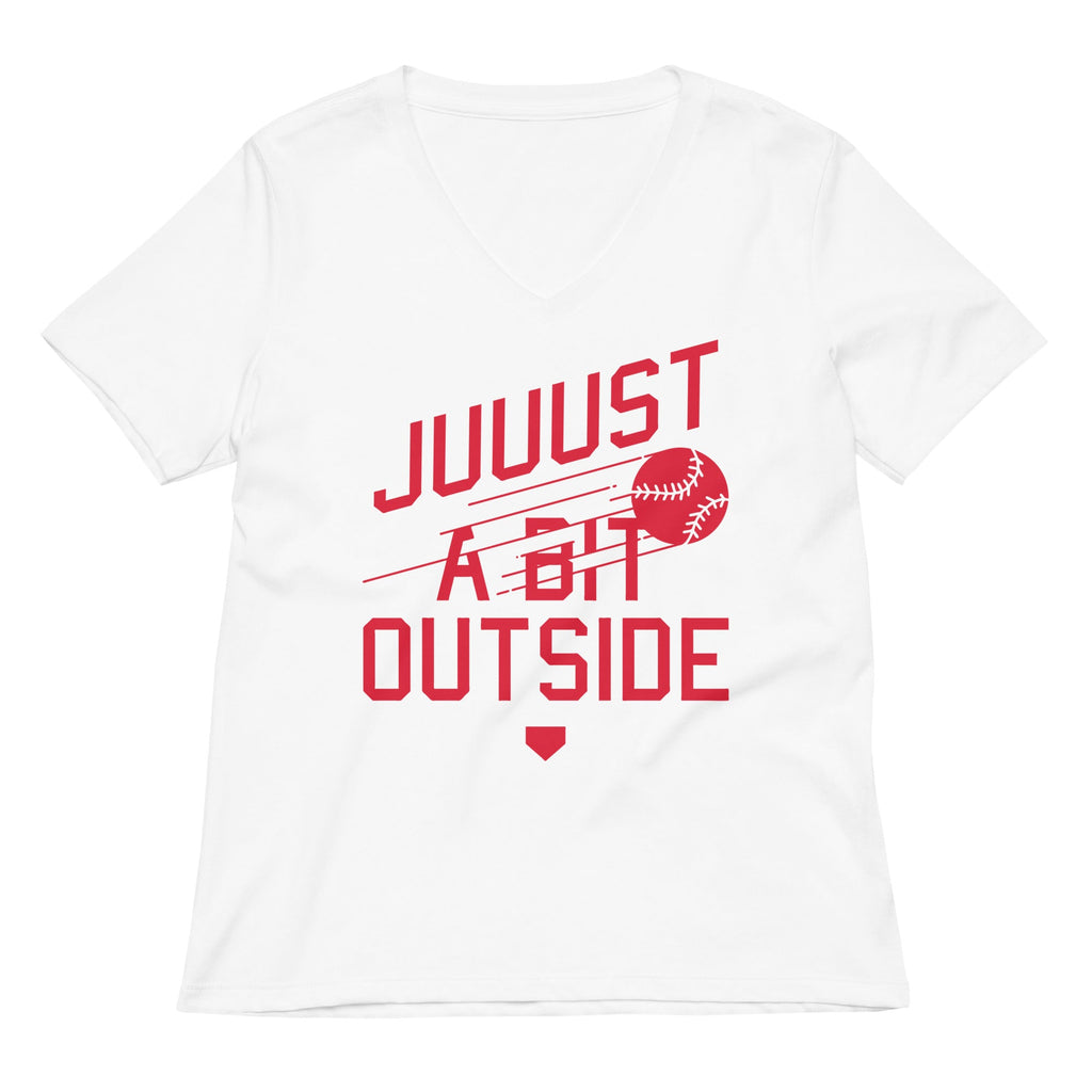 Just A Bit Outside Women's V-Neck Tee product image 4