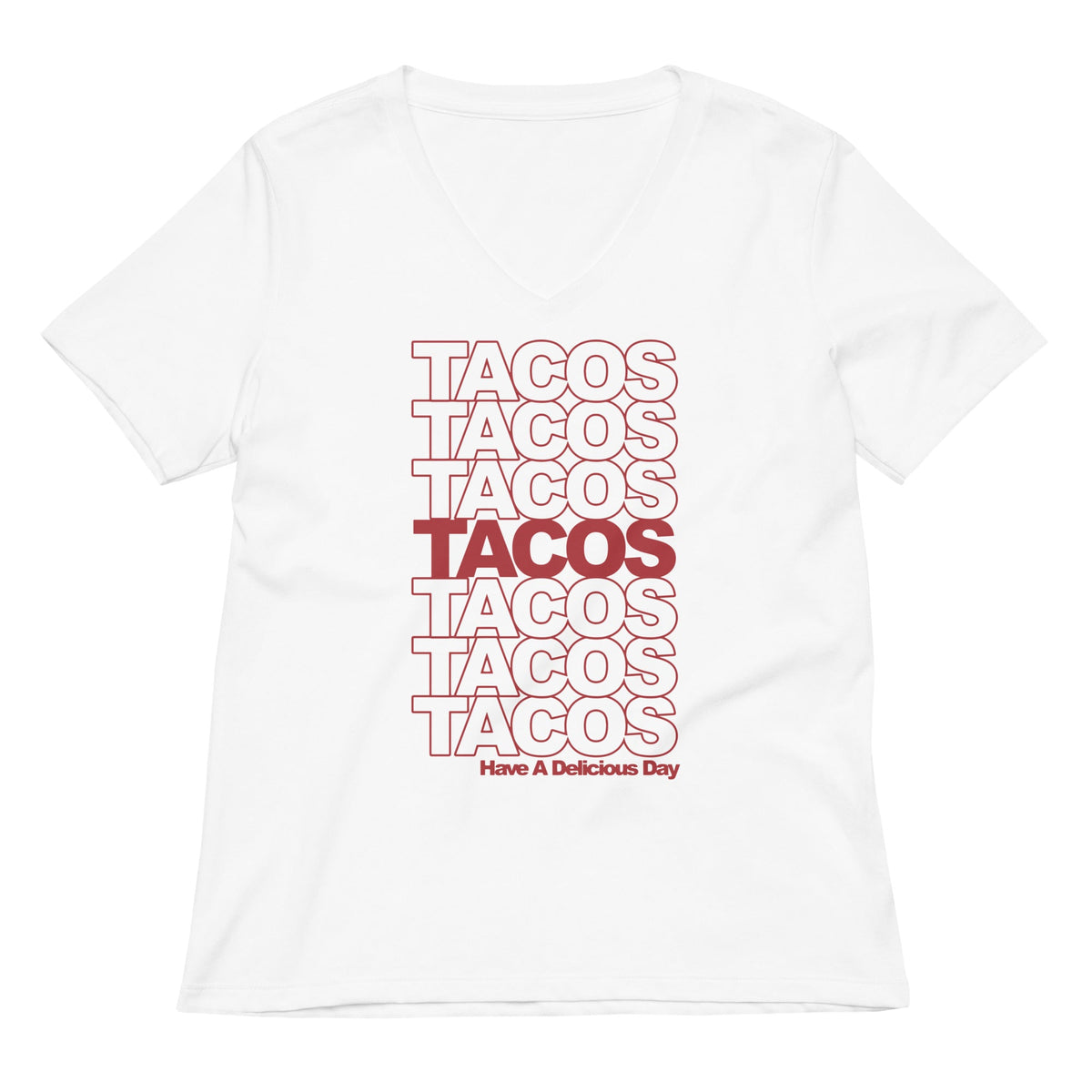 Tacos Women's V-Neck Tee product image 4