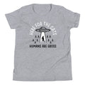 Here For The Cats, Humans Are Gross Kid's Youth Tee product image 1