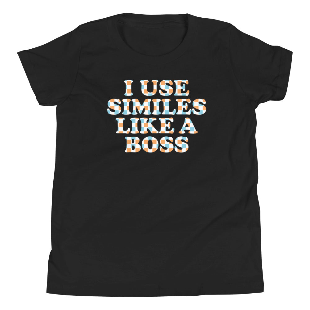I Use Similes Like A Boss Kid's Youth Tee product image 2