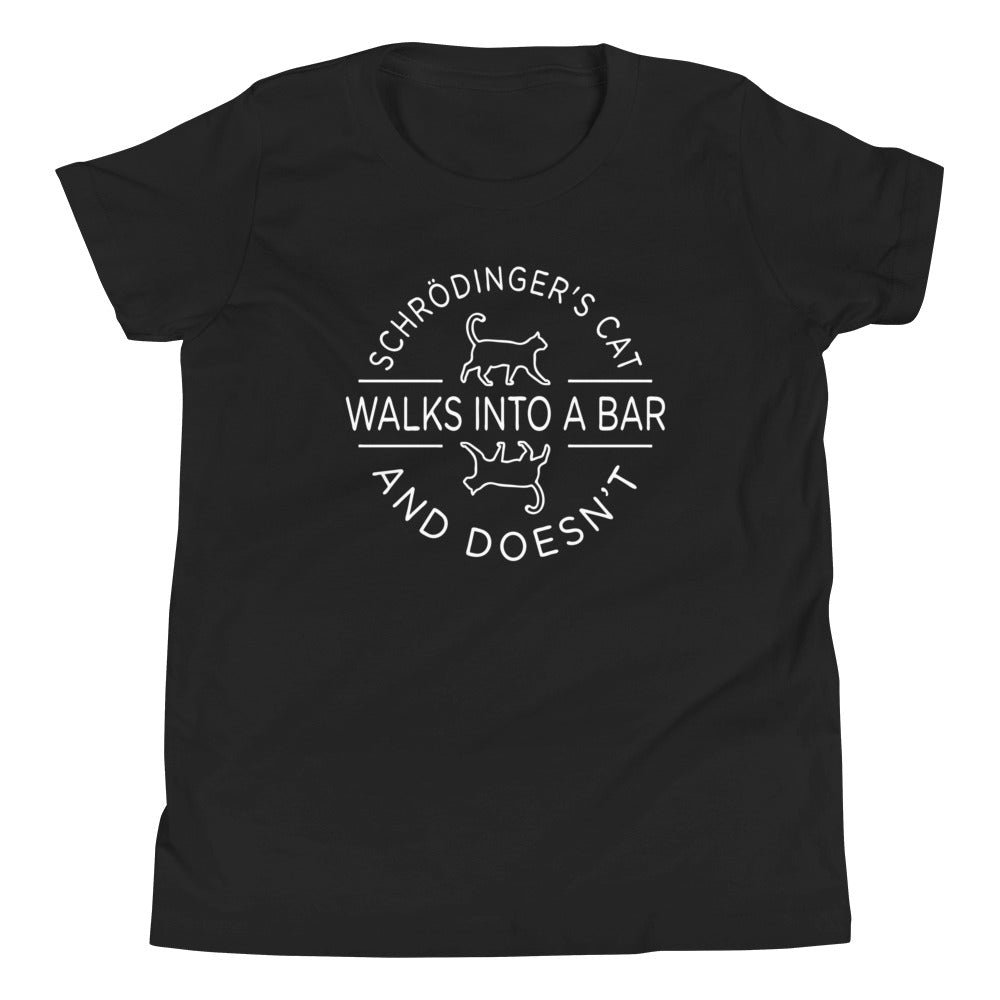 Schrodinger's Cat Walks Into A Bar Kid's Youth Tee product image 2