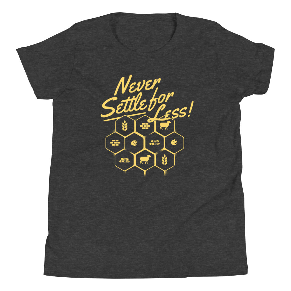 Never Settle For Less Kid's Youth Tee product image 3