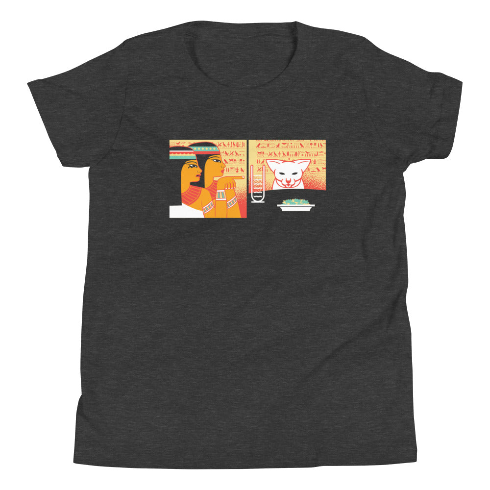 Egyptian Cat Kid's Youth Tee product image 3