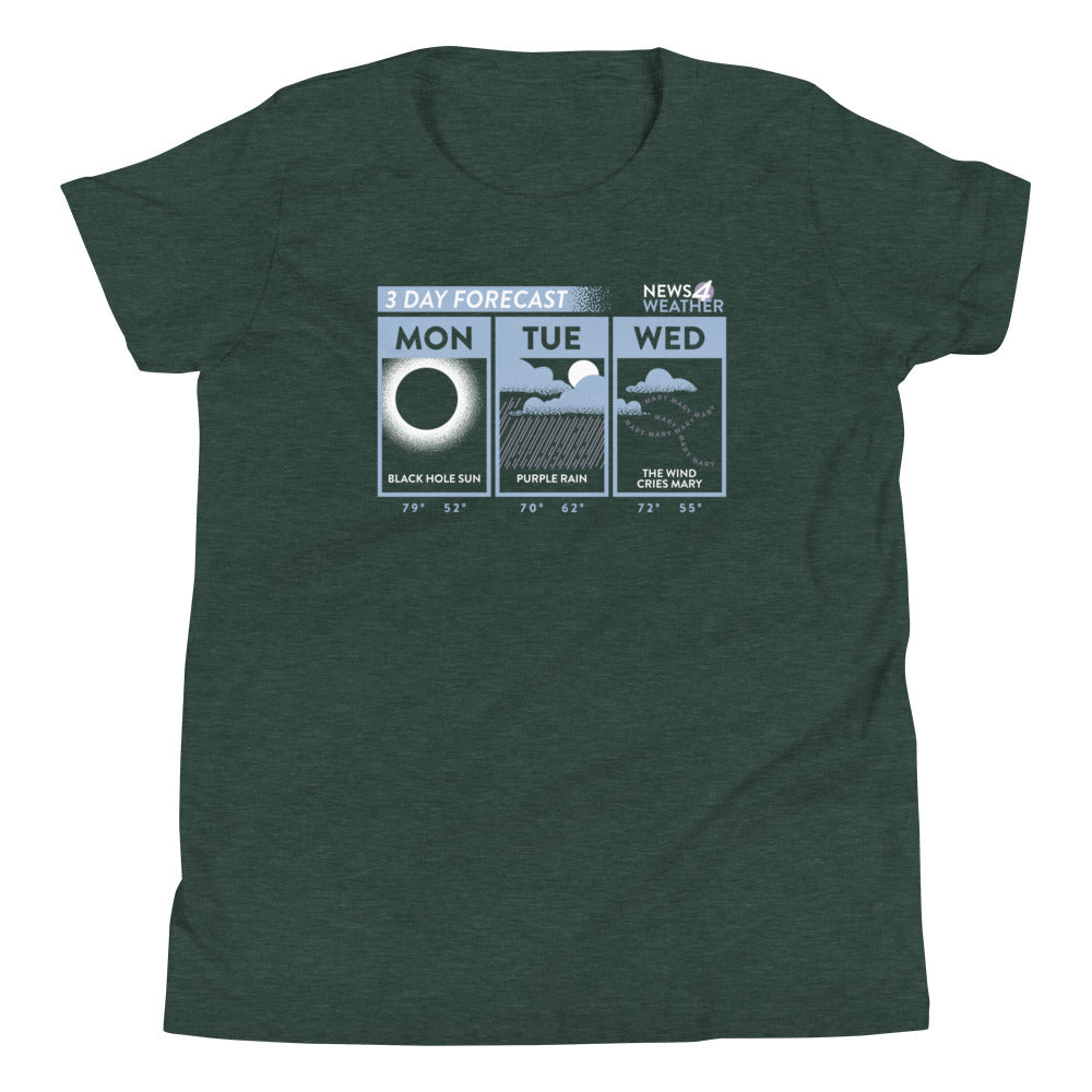 3 Day Forecast Kid's Youth Tee product image 4