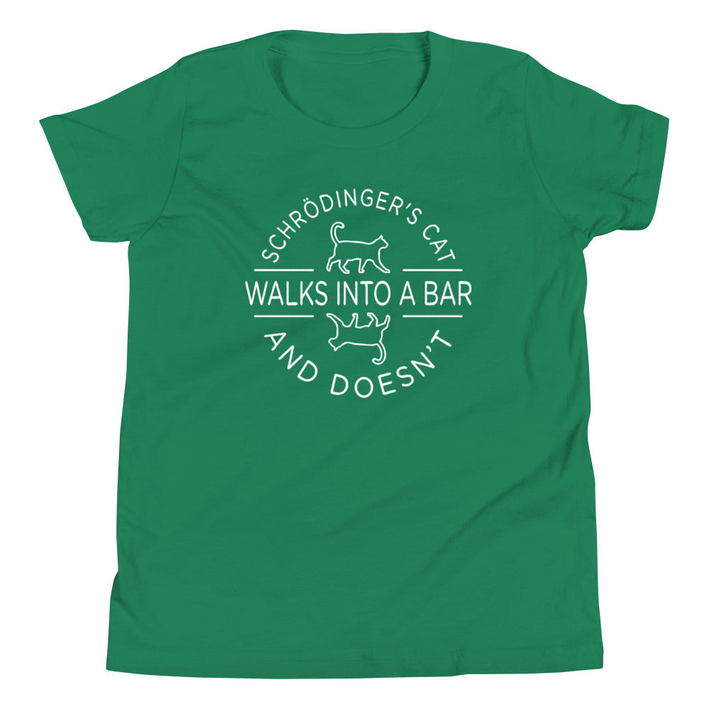 Schrodinger's Cat Walks Into A Bar Kid's Youth Tee product image 4