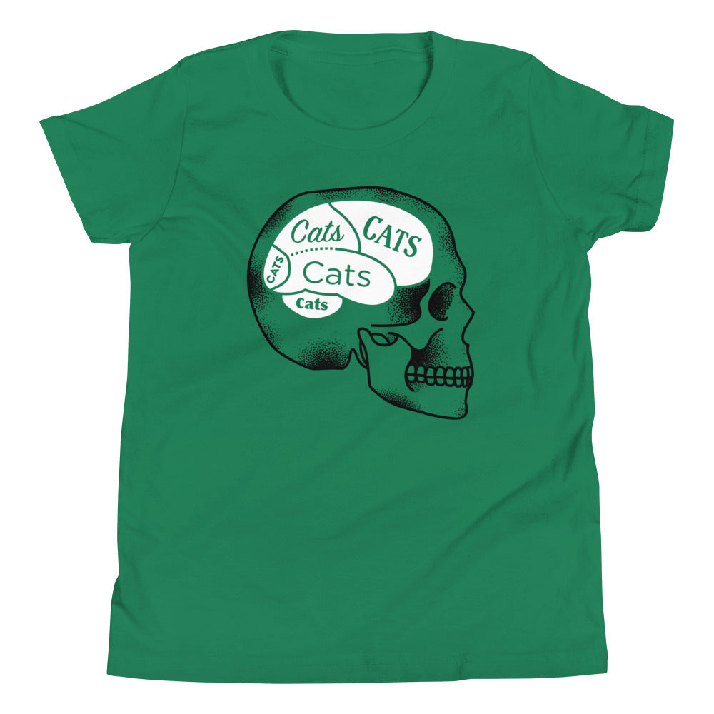 Cats On The Brain Kid's Youth Tee product image 3