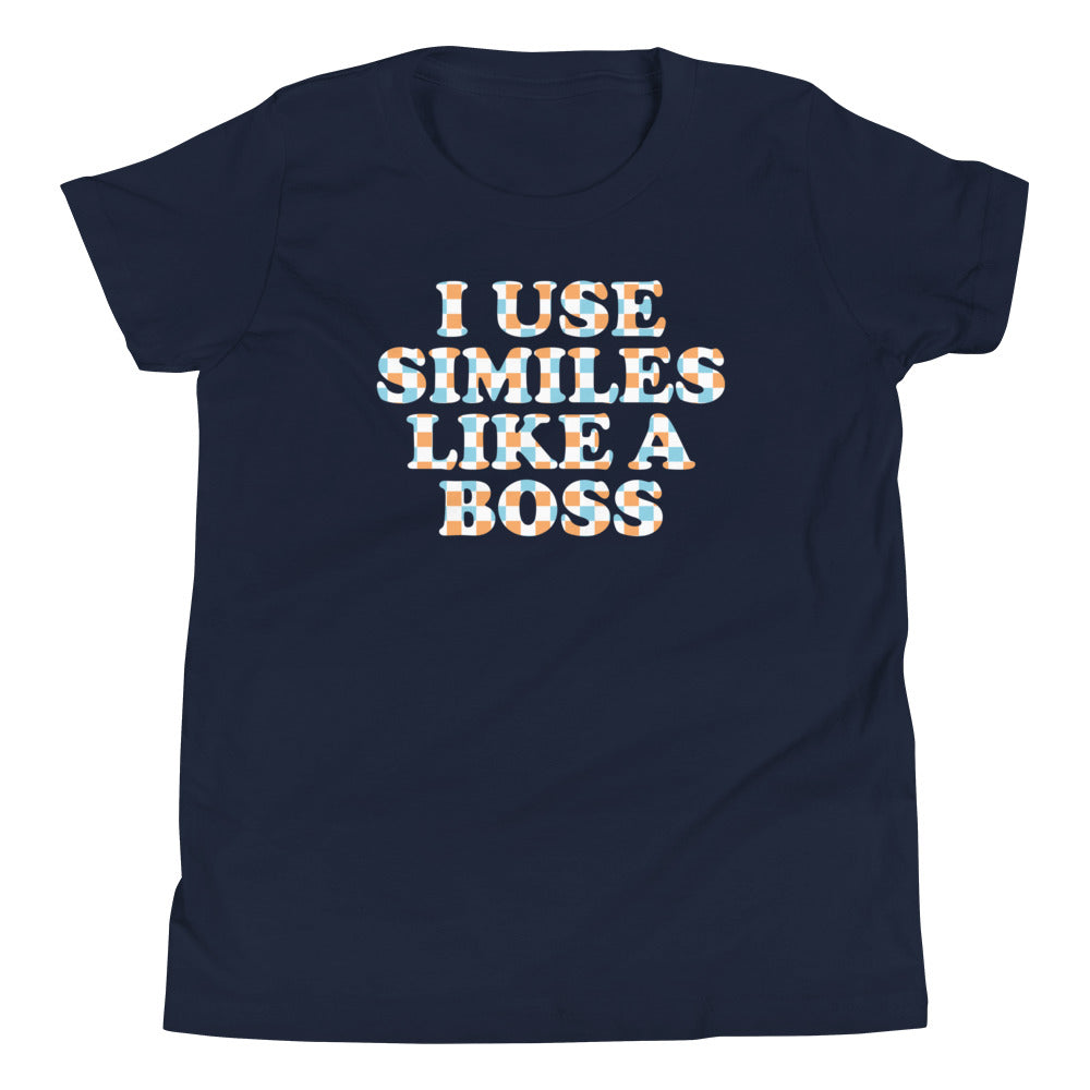 I Use Similes Like A Boss Kid's Youth Tee product image 1