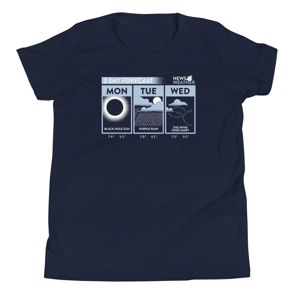 3 Day Forecast Kid's Youth Tee product image 2