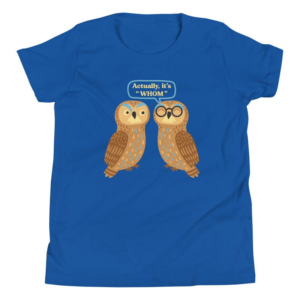 Actually, It's Whom Kid's Youth Tee product image 3